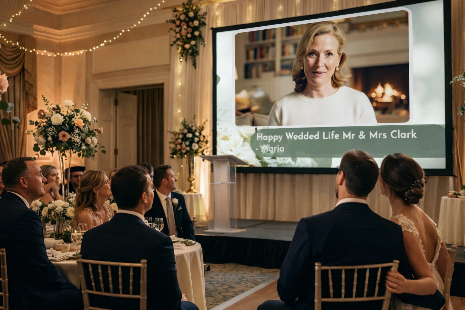 wedding video message example