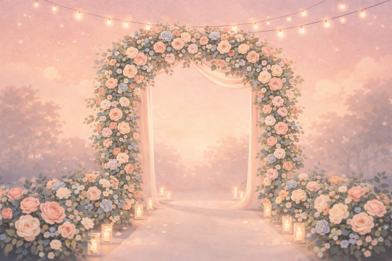 Wedding celebration with heartfelt video gift